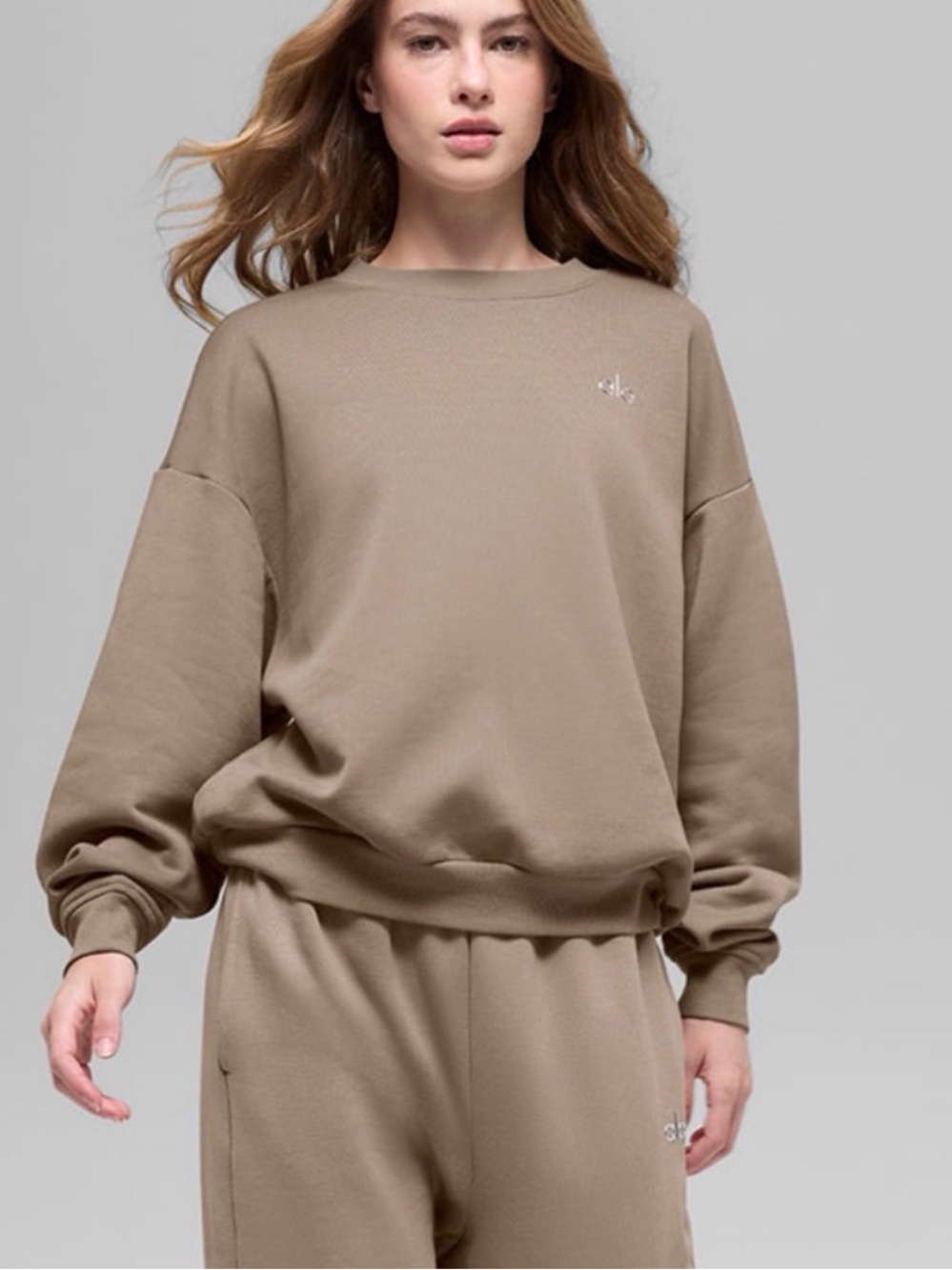 ALO Accolade Crewneck Pullover 🤎 Authentic!